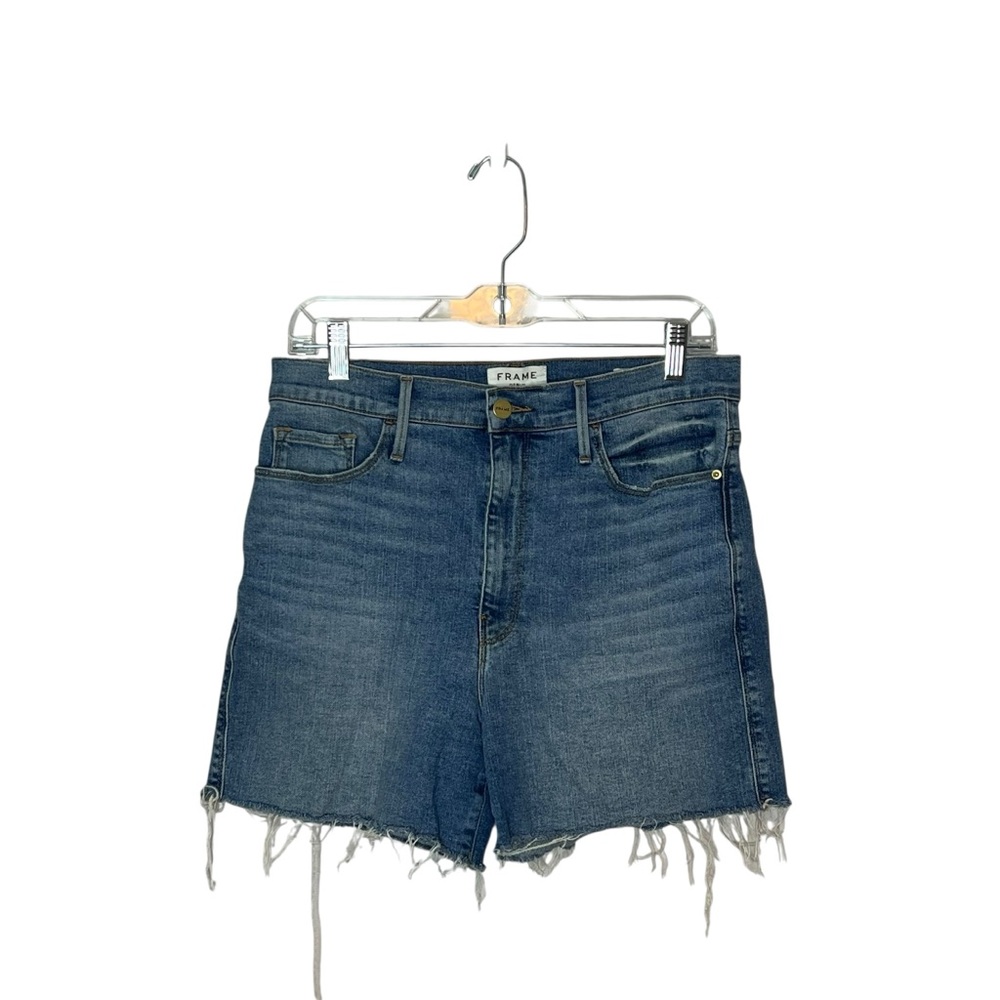 Frame Denim Le Tour Raw Hem Shorts Size 30